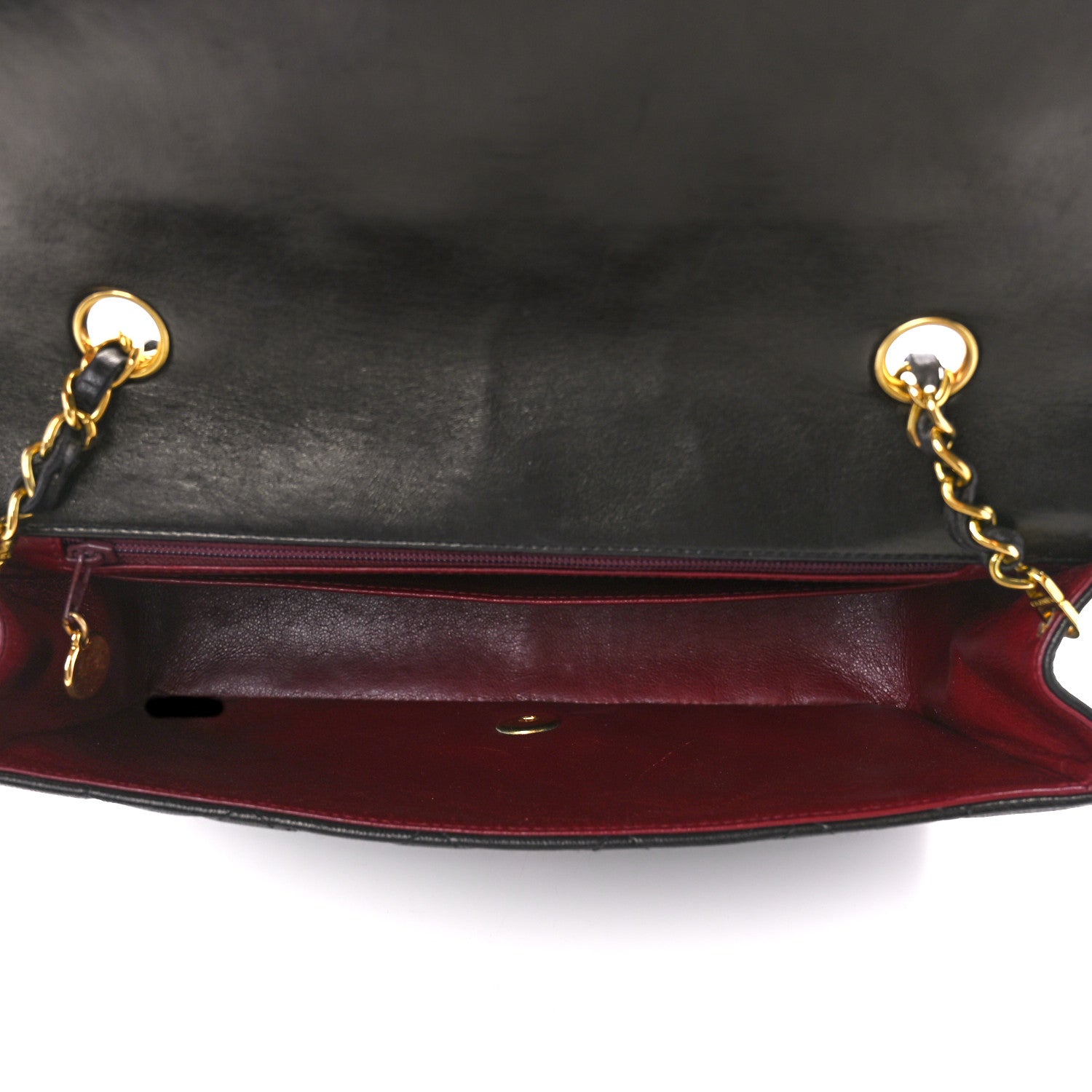 Chanel Lambskin Quilted Medium Single Flap Black 5 of 11