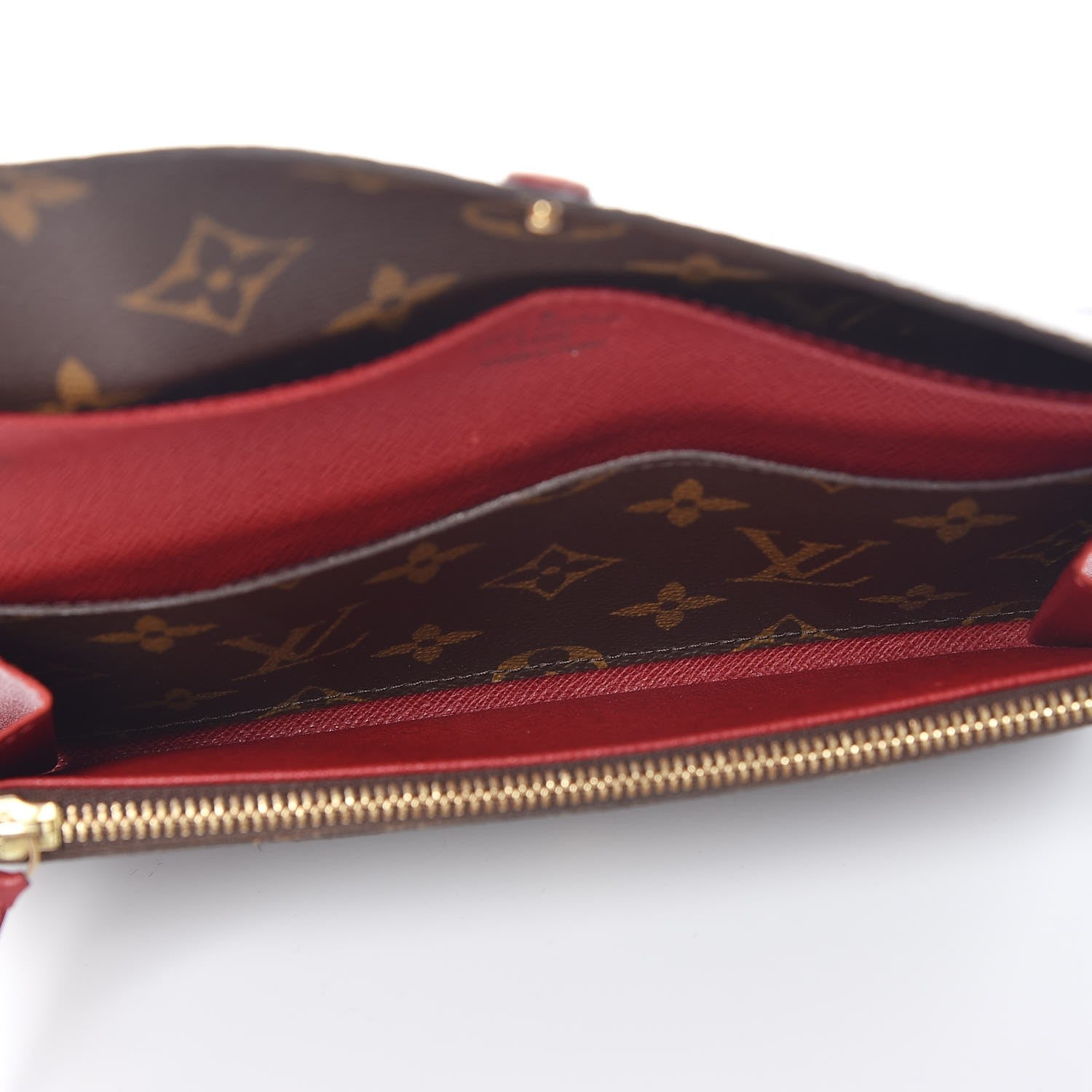 Louis Vuitton Monogram Emilie Wallet Red 5 of 13