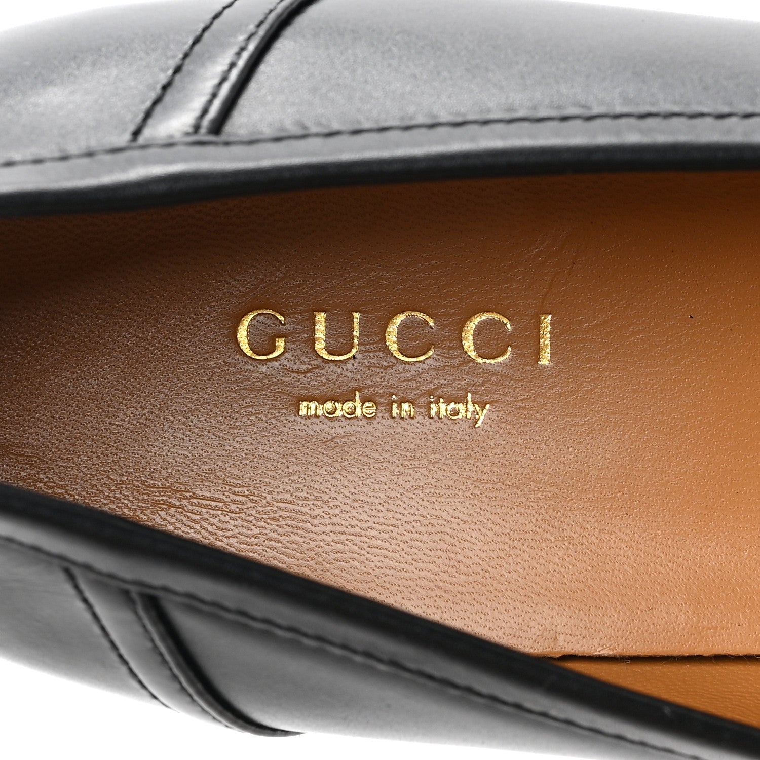 Gucci Jakarta Calfskin Womens Interlocking G Horsebit Loafers 37.5 Black 7 of 9