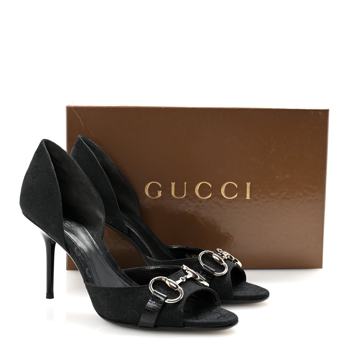 Monogram Niagara Lux Horsebit Sandals 8 Black