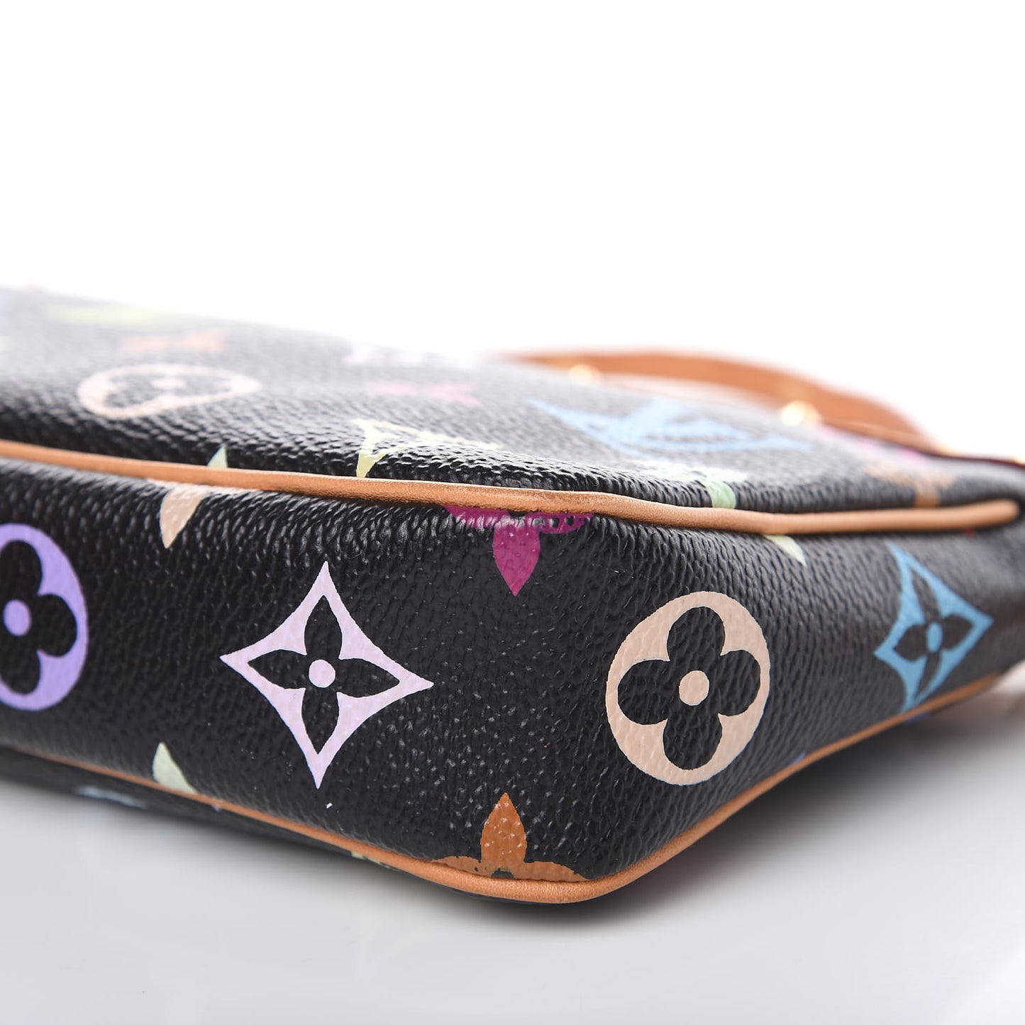 Monogram Multicolor Pochette Accessories Black
