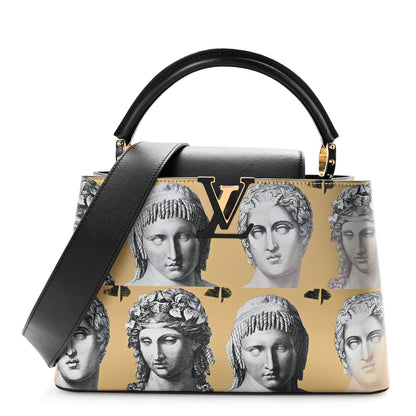 Louis Vuitton X FORNASETTI Calfskin Fornasetti Capucines MM Gold 1 of 10