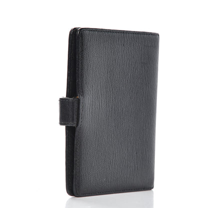 Chanel Goatskin Small Ring Agenda Planner Black 3 of 10