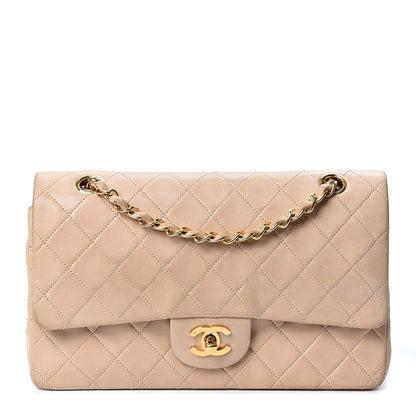 Chanel Lambskin Quilted Medium Double Flap Beige 1 of 10