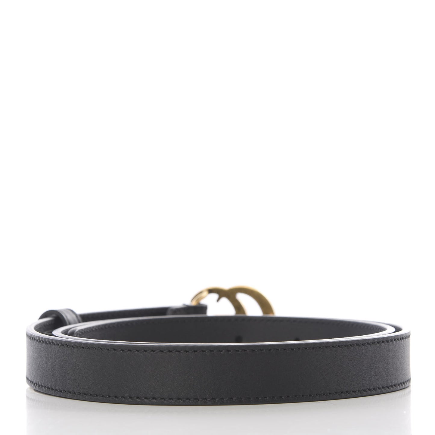 Calfskin Double G 20mm Belt 80 32 Black