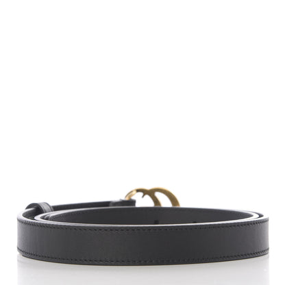 Gucci Calfskin Double G 20mm Belt 80 32 Black 2 of 5