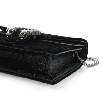 Gucci Velvet GG Monogram Super Mini Dionysus Shoulder Bag Black 7 of 7
