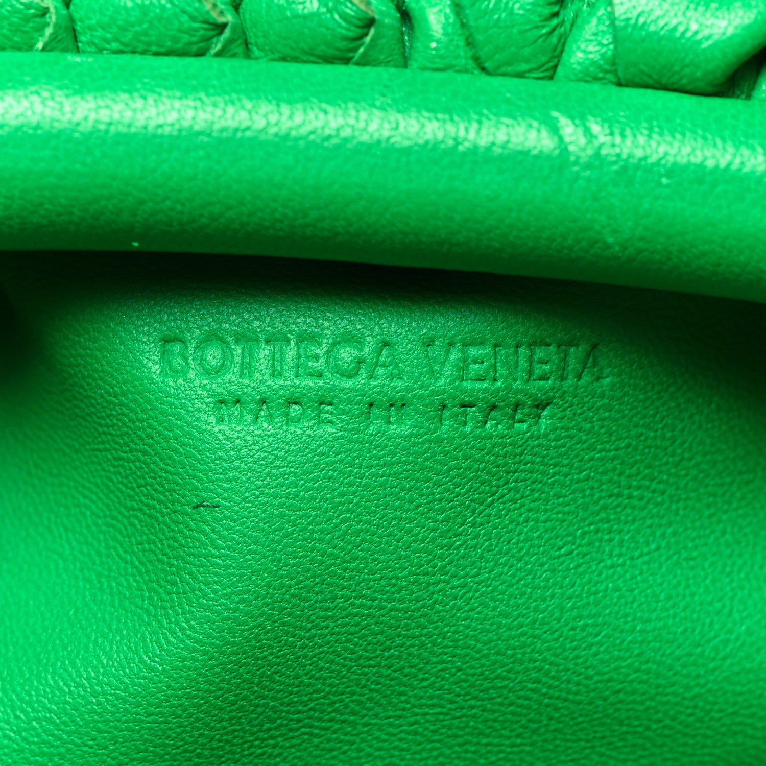 Bottega Veneta Nappa Intrecciato The Mini Pouch Clutch Parakeet 6 of 10