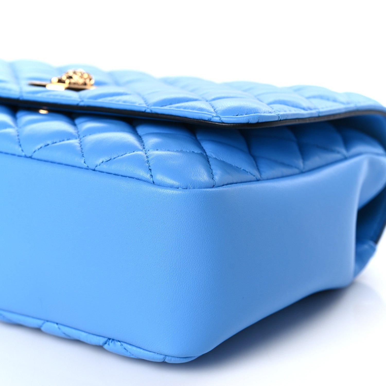Versace Nappa Quilted Medusa Chain Crossbody Blue 8 of 8