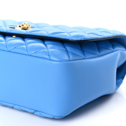 Versace Nappa Quilted Medusa Chain Crossbody Blue 8 of 8
