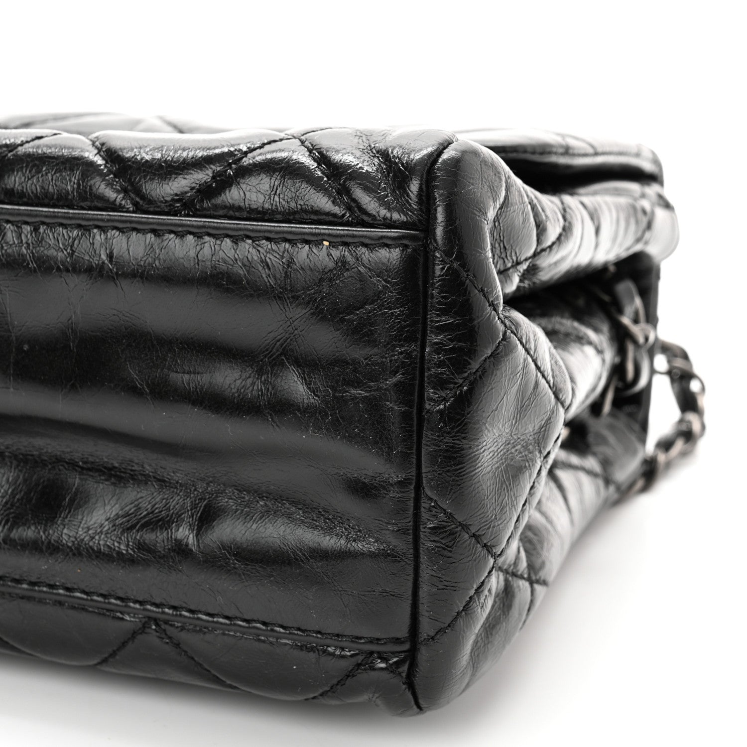 Chanel Glazed Calfskin Quilted Medium Coco Soft Flap Black 10 of 10