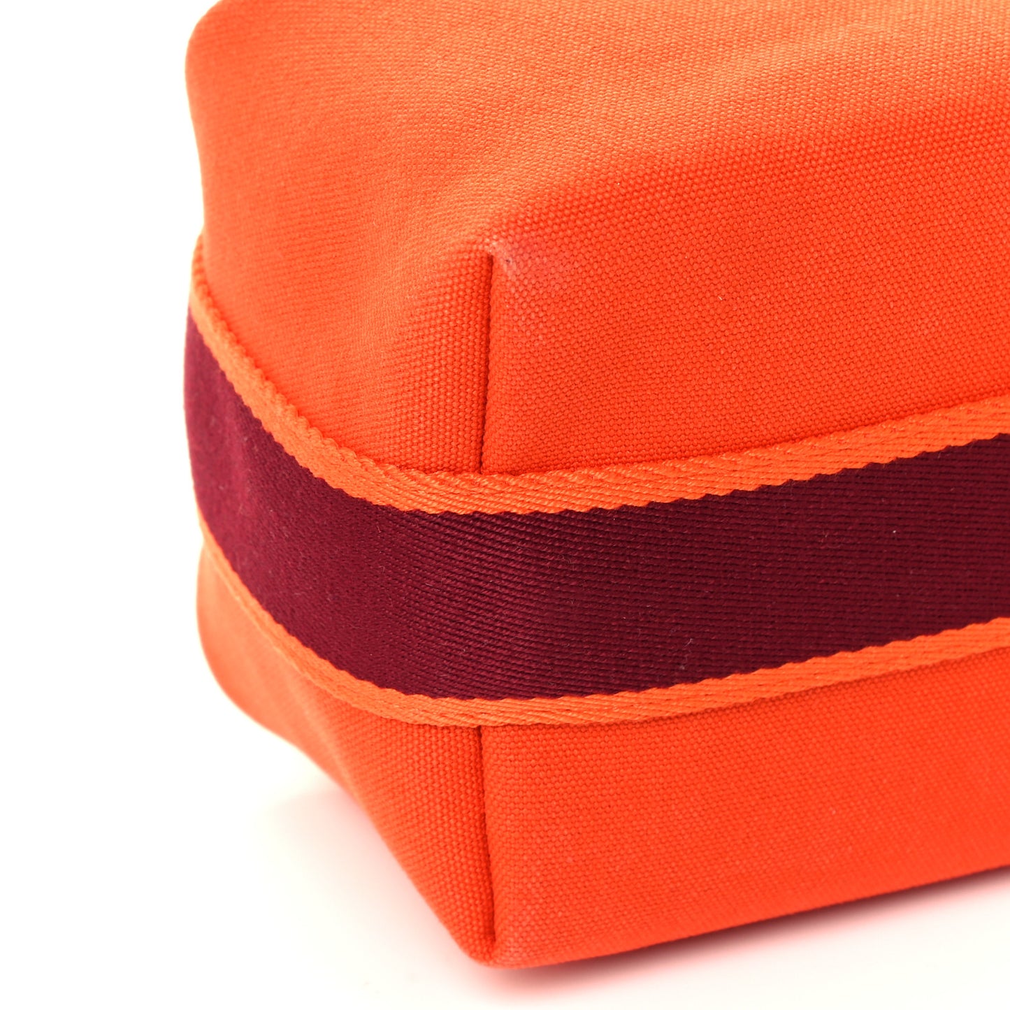 Canvas Small Bride-A-Brac Pouch Orange Burgundy