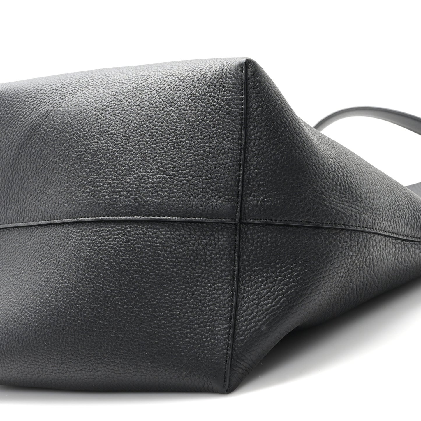 Grained Calfskin Large N/S Park Tote Black