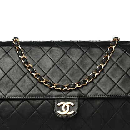 Chanel Lambskin Quilted Medium Single Flap Black 7 of 15
