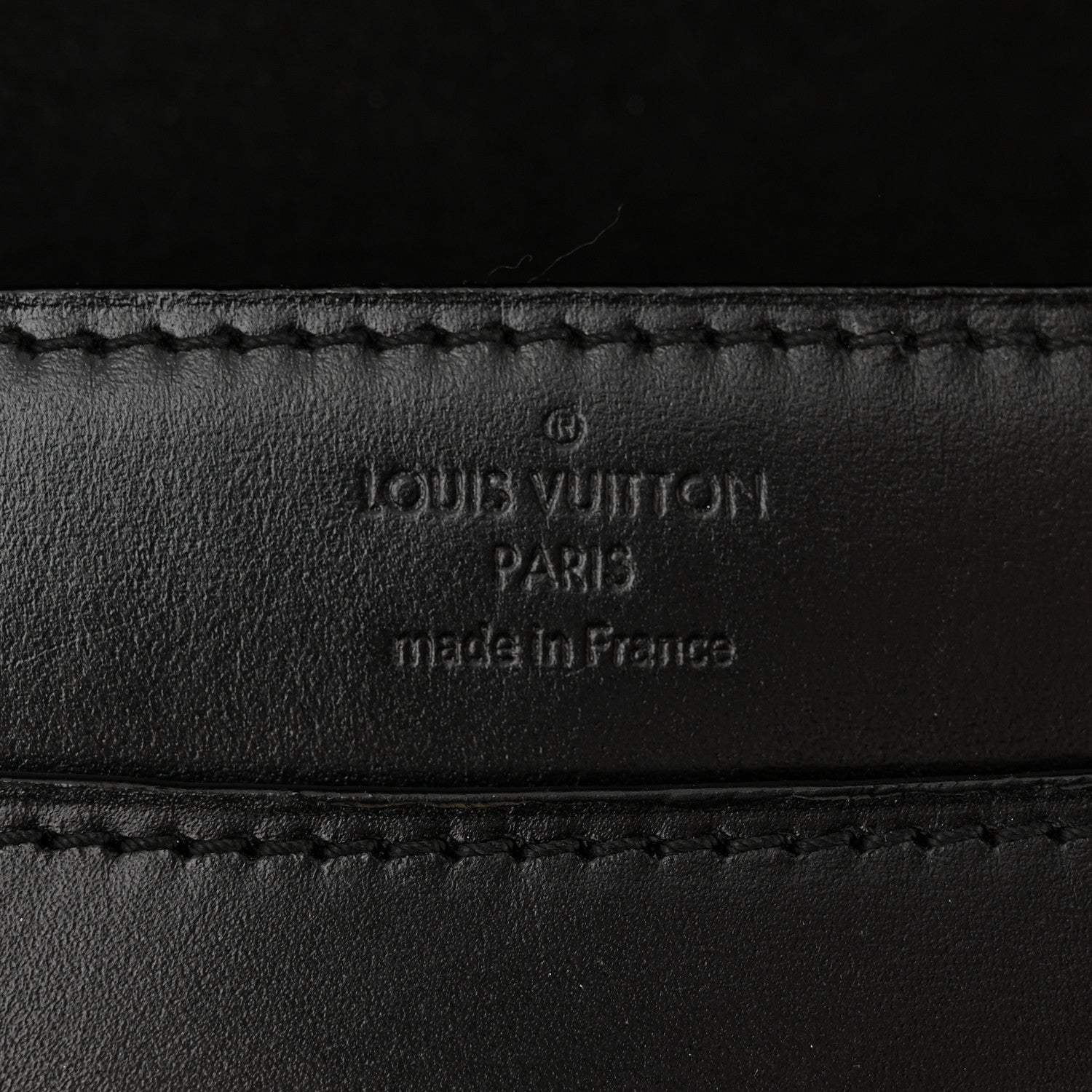 Louis Vuitton Calfskin Chain Louise MM Black 6 of 9