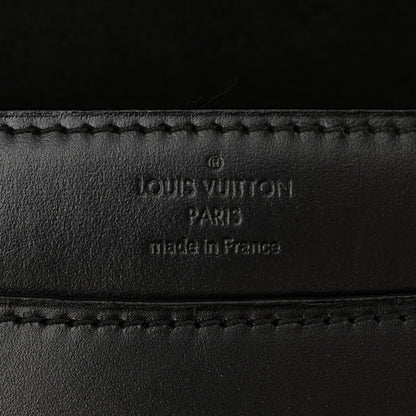 Louis Vuitton Calfskin Chain Louise MM Black 6 of 9