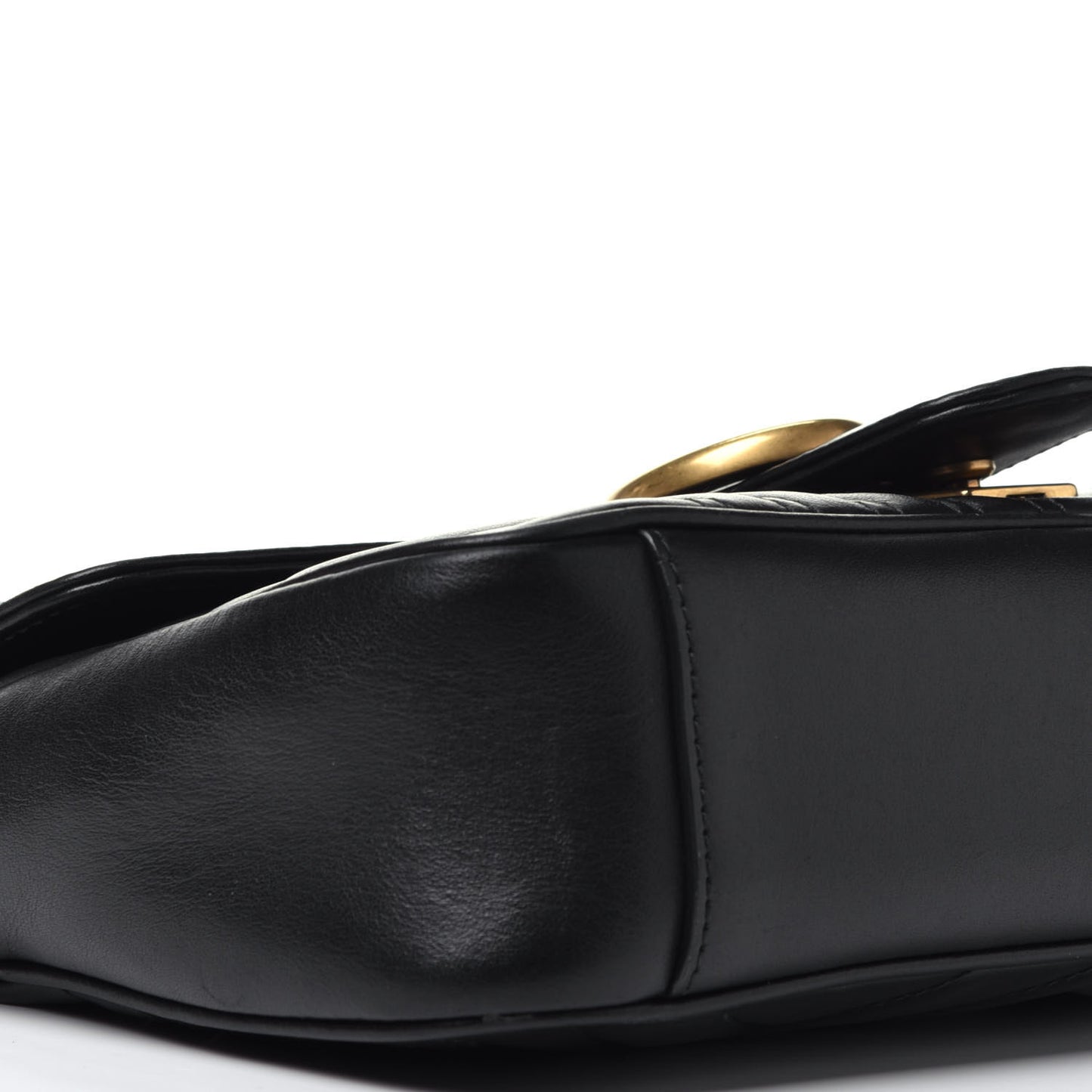 Calfskin Matelasse Small GG Marmont Shoulder Bag Black