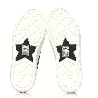 Christian Dior Canvas Tie and Dior Embroidered Womens Walk'N'Dior Low Top Sneakers 37 Multicolor 7 of 10