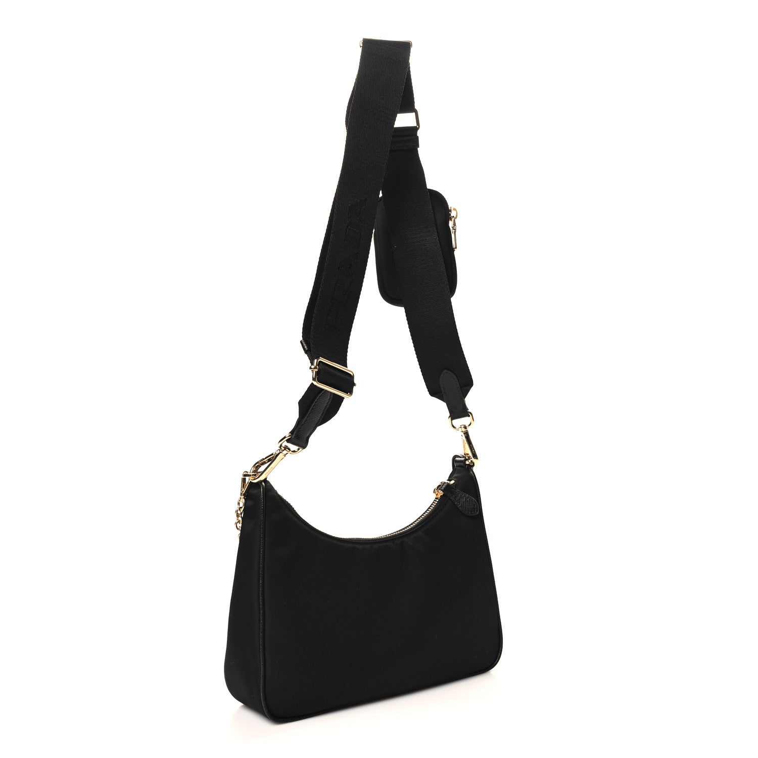 Prada Nylon Re-Edition 2005 Shoulder Bag Black 3 of 9