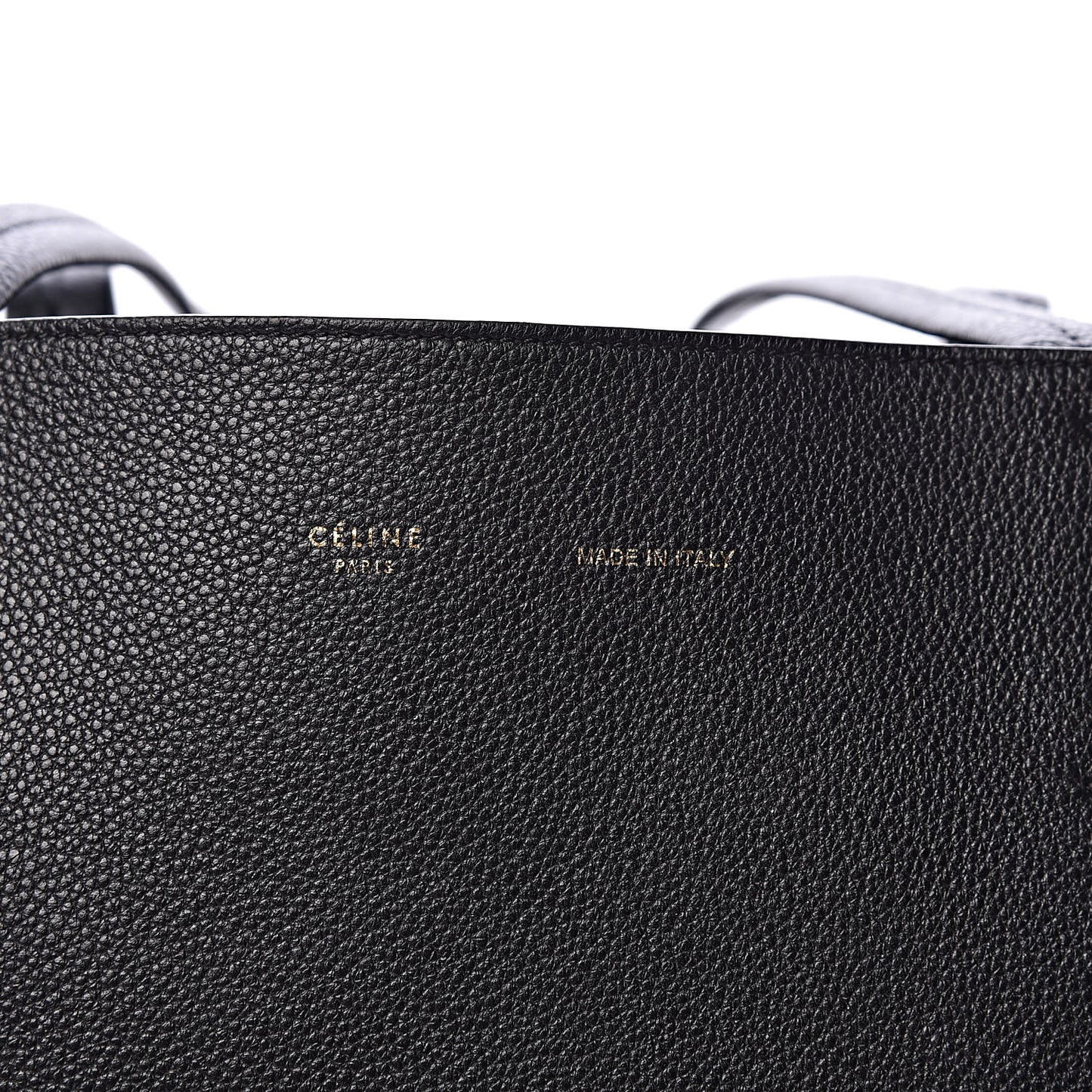 Soft Grained Calfskin Small Belt Cabas Phantom Black