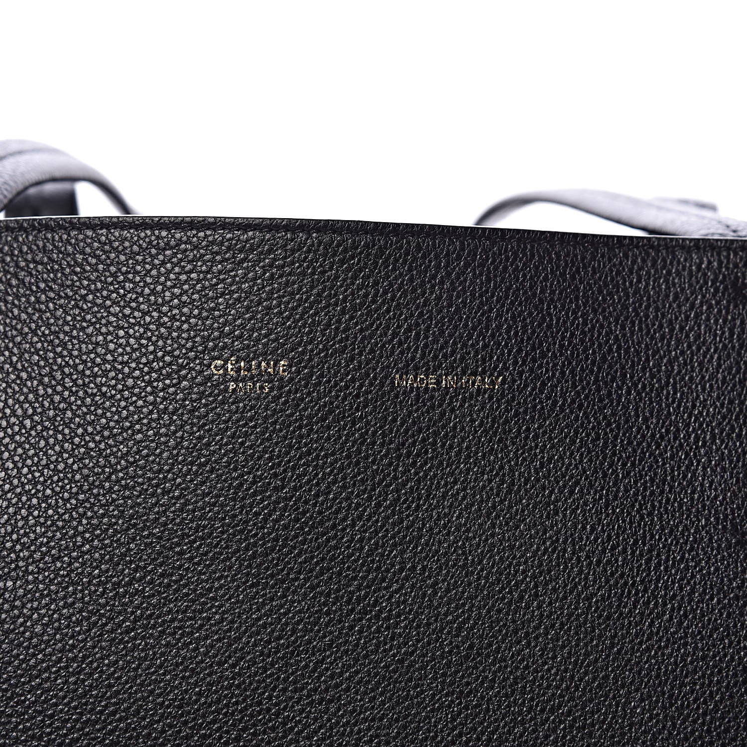 Celine Soft Grained Calfskin Small Belt Cabas Phantom Black 6 of 10