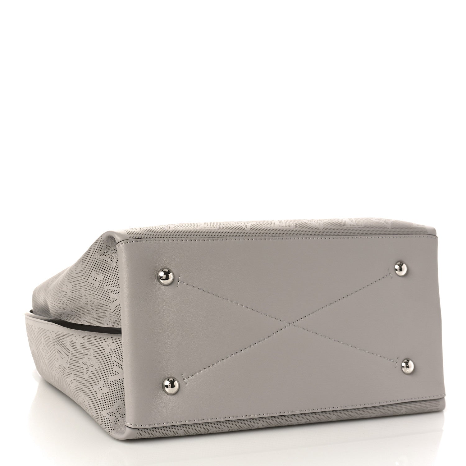 Louis Vuitton Reverse Mahina Carmel Hobo Gris Souris Gray 4 of 8