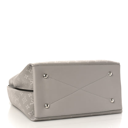 Louis Vuitton Reverse Mahina Carmel Hobo Gris Souris Gray 4 of 8