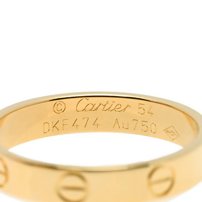 Cartier 18K Yellow Gold 3.5mm LOVE Wedding Band Ring 54 6.75 4 of 4