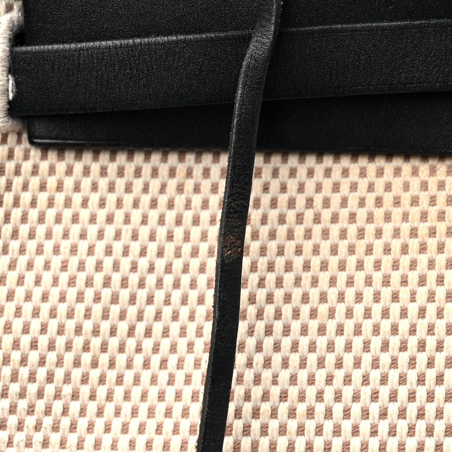 Hermes Toile Vache Calfskin Herbag 30 PM Ficelle Black 27 of 27