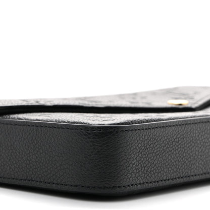 Louis Vuitton Empreinte Pochette Felicie Chain Wallet Black 8 of 11