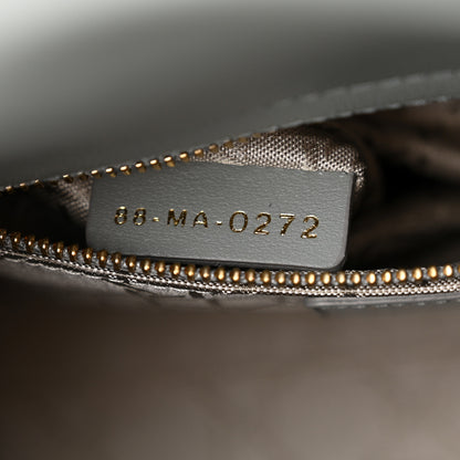 Christian Dior Lambskin Cannage Small My ABCDior Lady Dior Grey 7 of 11