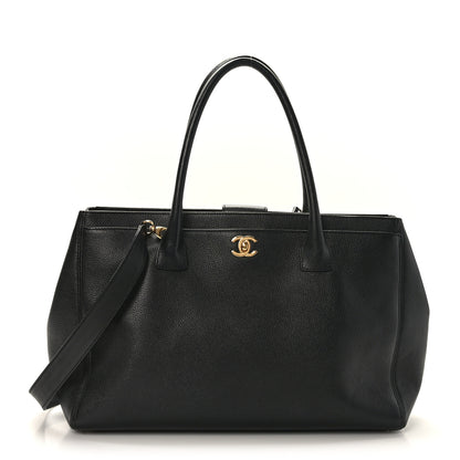 Chanel Calfskin Cerf Executive Shopper Tote Black 1 of 9