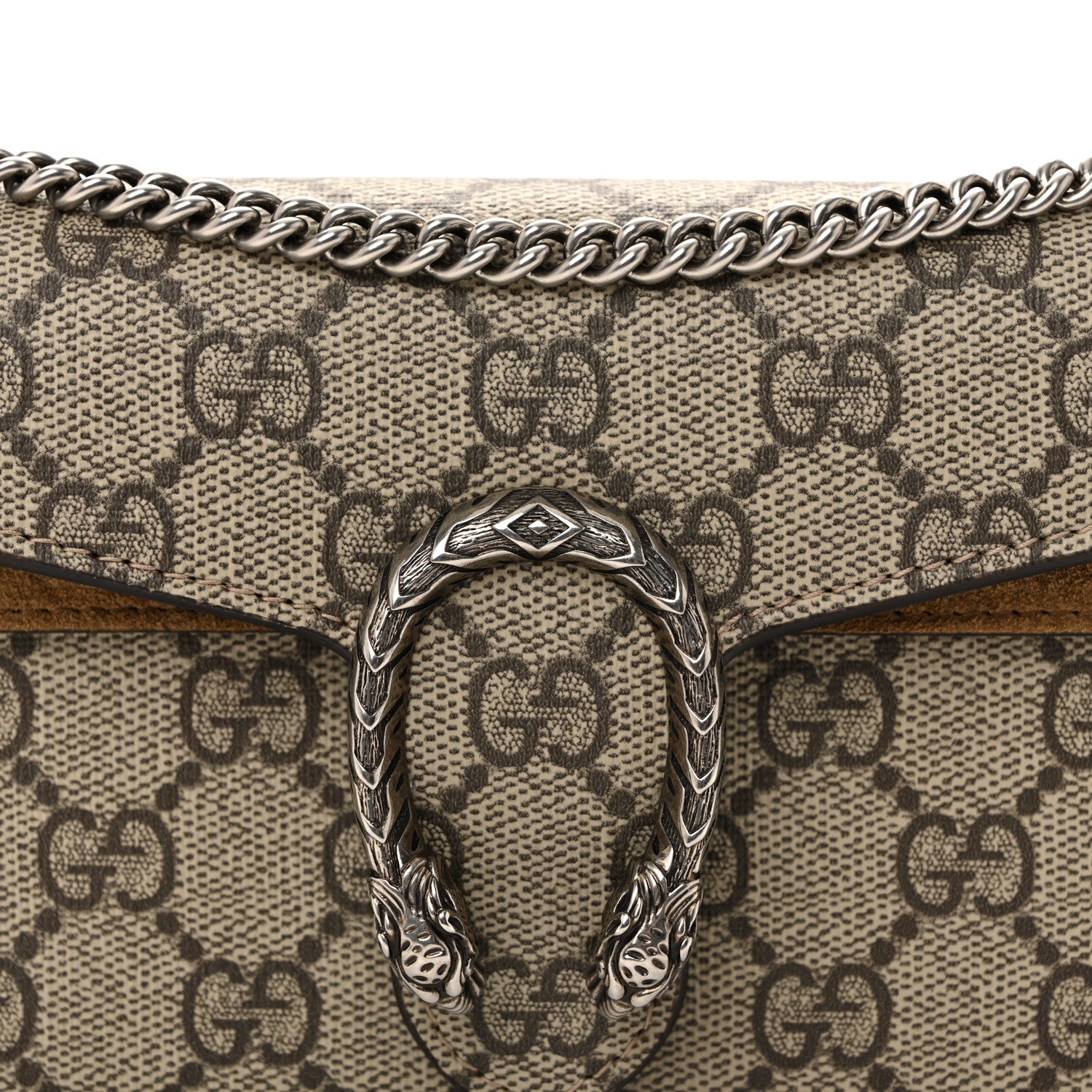 Gucci GG Supreme Monogram Super Mini Dionysus Shoulder Bag Taupe 8 of 12
