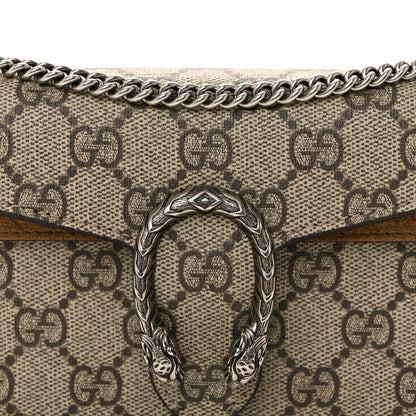 Gucci GG Supreme Monogram Super Mini Dionysus Shoulder Bag Taupe 8 of 12