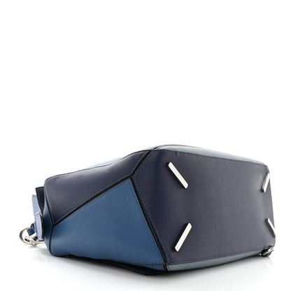 Loewe Calfskin Medium Puzzle Bag Marine Stone Steel Blue 4 of 10