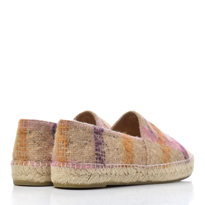 Chanel Tweed CC Espadrilles 40 Pink Multicolor 4 of 15