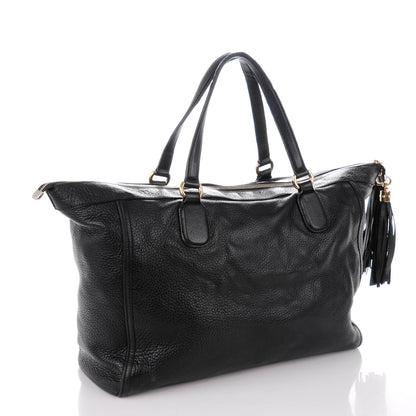 Gucci Pebbled Calfskin Large Soho Top Handle Bag Black 3 of 9
