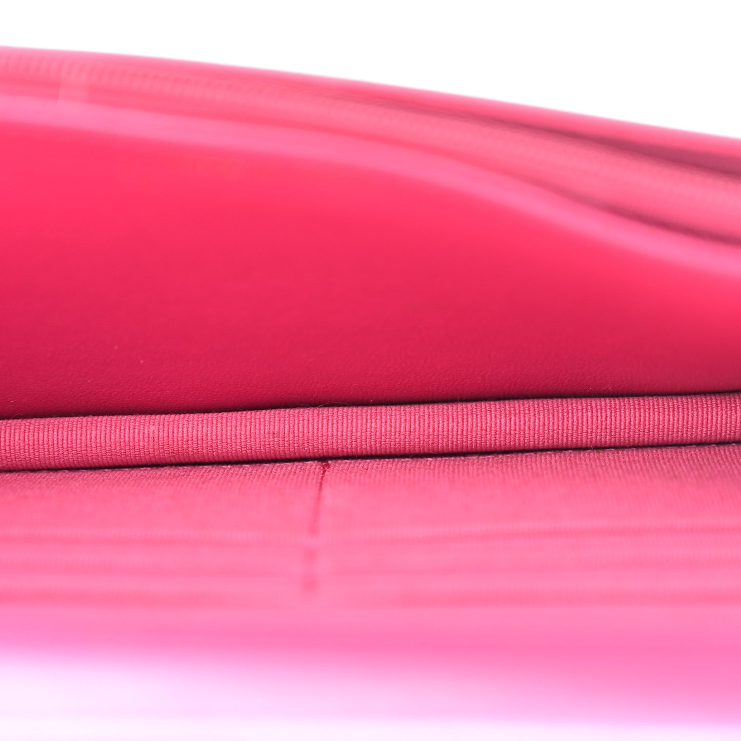 Lambskin Quilted Studded CC Wallet On Chain WOC Dark Pink