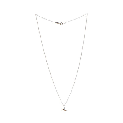 Tiffany 18K Yellow Gold Small X Pendant Necklace 3 of 8