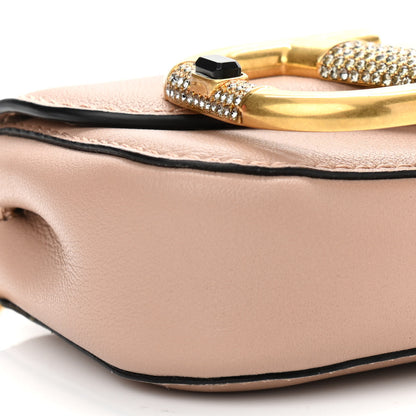 Valentino Garavani Calfskin Crystal Mini Supervee Pouch Rose Cannelle 8 of 9