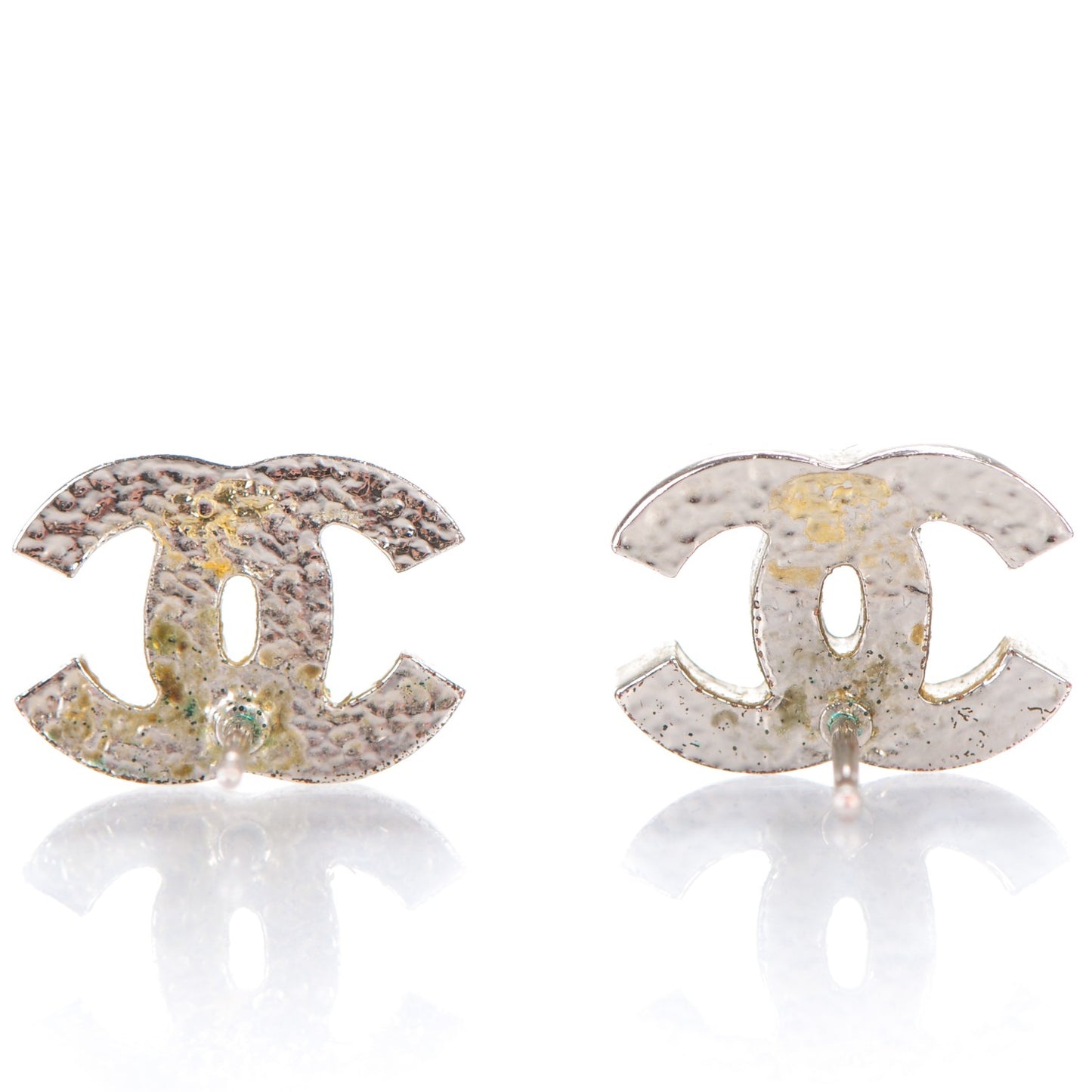 Crystal Timeless CC Earrings Silver