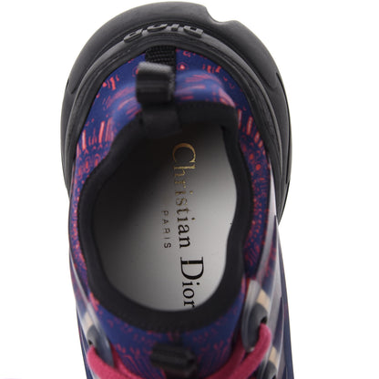 Christian Dior Technical Fabric Rubber Womens Fireworks D-Connect Sneakers 36 Deep Blue Pink 7 of 9