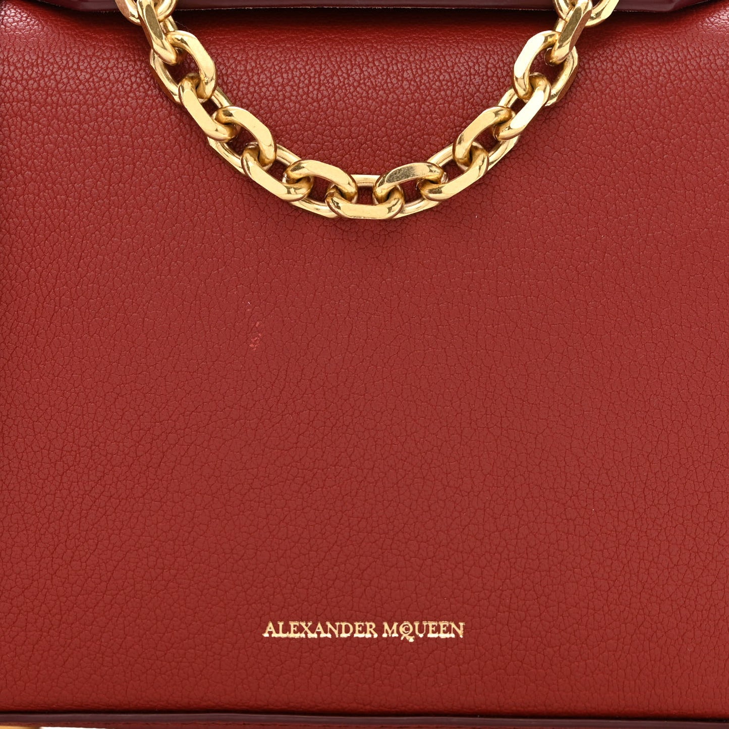 Silky Amish Grained Box Shoulder Bag 16 Lacquered Red