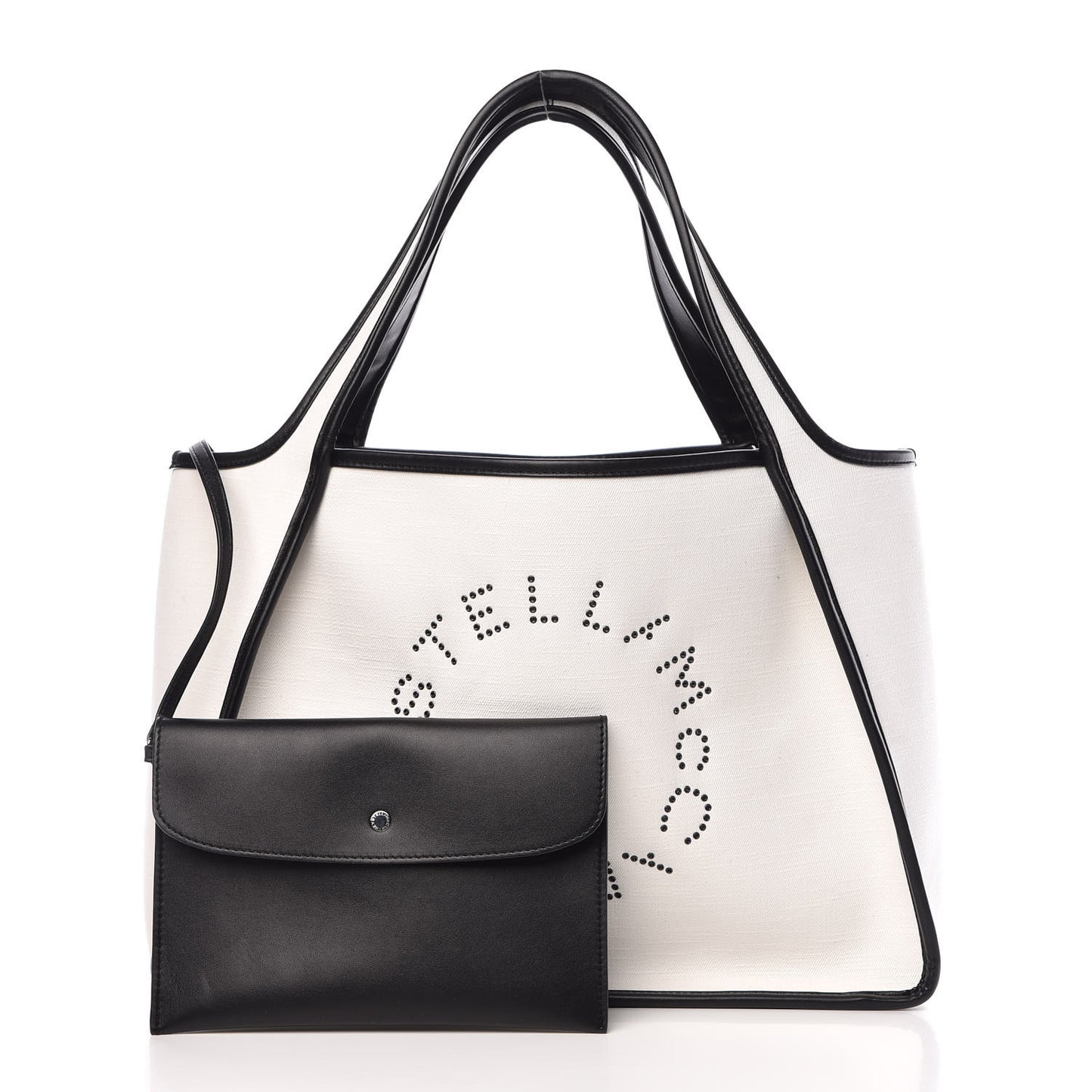 Eco Denim Logo Tote White