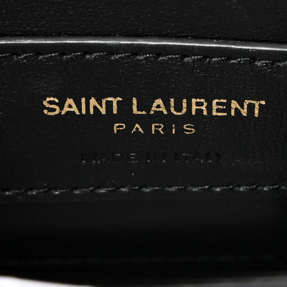 Saint Laurent Grain De Poudre Small Monogram Kate Satchel Black 6 of 10