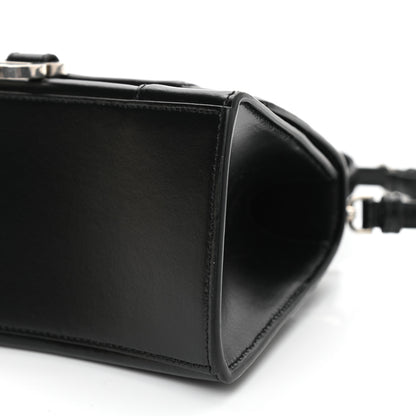 Balenciaga Shiny Box Calfskin Small Hourglass Top Handle Bag Black 9 of 9