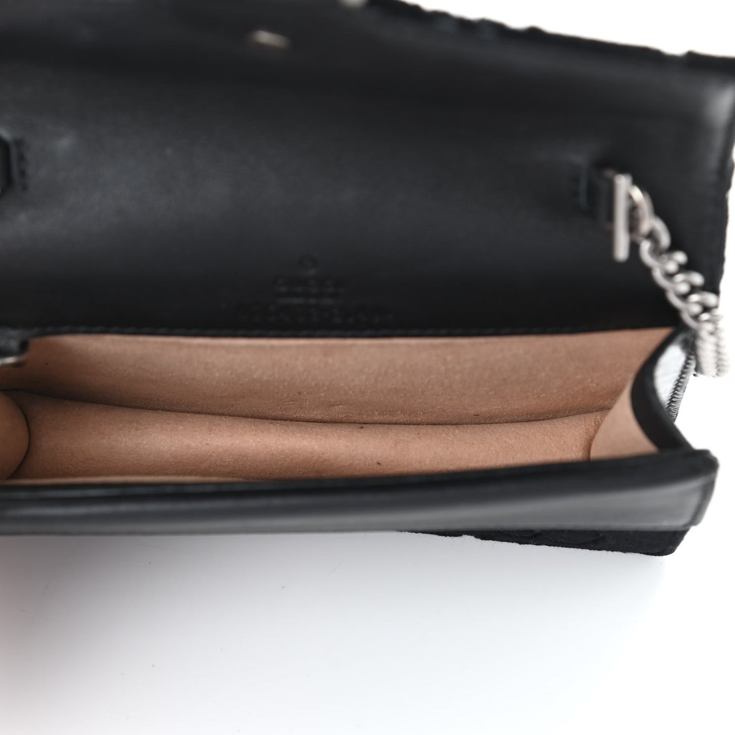 Velvet GG Monogram Super Mini Dionysus Shoulder Bag Black