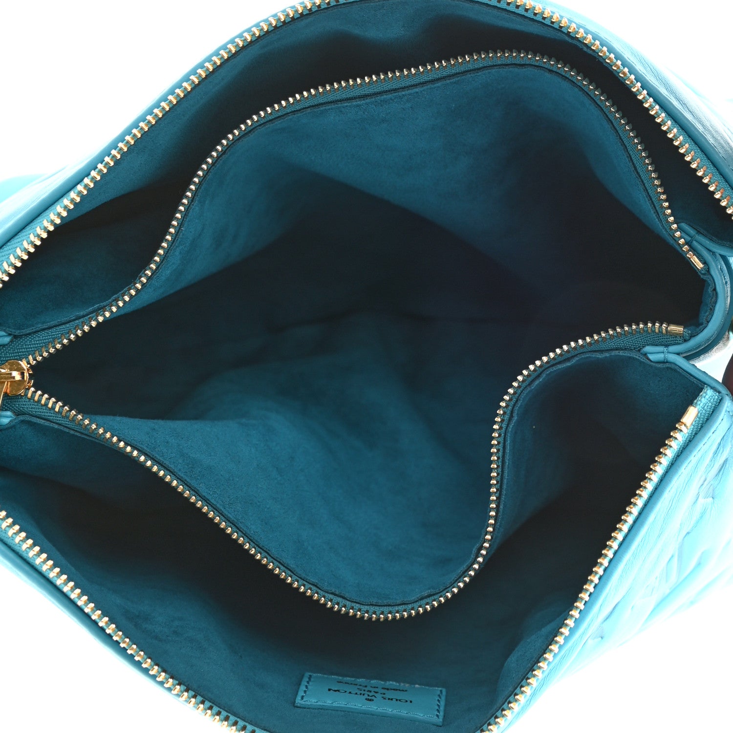 Louis Vuitton Lambskin Embossed Monogram Coussin PM Turquoise 5 of 7