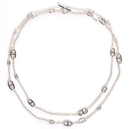 Hermes Sterling Silver Farandole Necklace 160 3 of 7