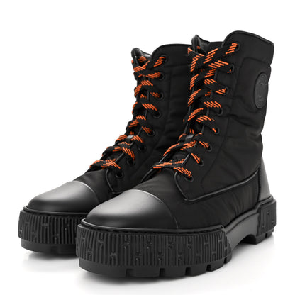 Hermes Calfskin Parachute Fresh Ankle Boots 37.5 Black 3 of 9